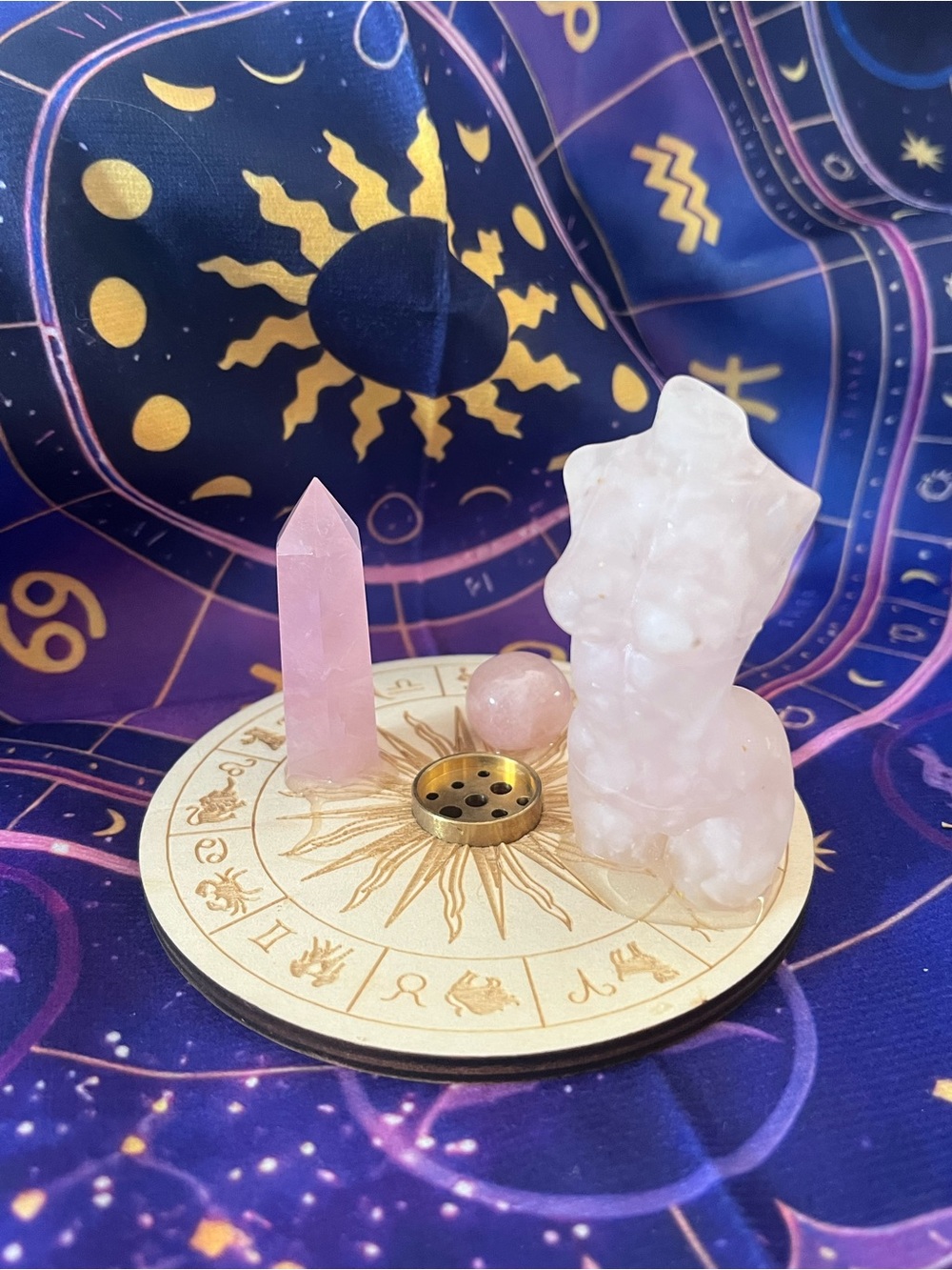🎉SALE! Crystal Incense Burner/Mini-Altar - CRAFTED WITH INTENTION ✨